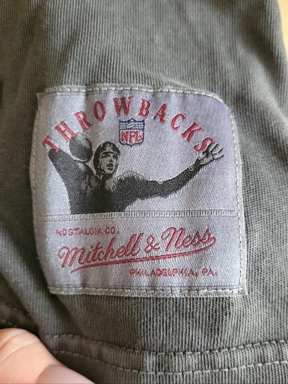 49ers Vintage Mitchell & Ness Crewneck Shirt with Throwbacks Patch And Tags